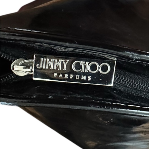 Jimmy Choo black patent
leather tote bag silver straps. - Picture 4 of 14